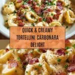 Creamy Tortellini Carbonara Recipe