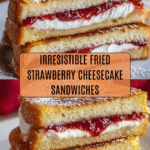 Fried Strawberry Cheesecake Sandwiches Recipe