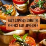 Caprese Crostini Recipe (Canapés)Ingredients Recipe