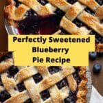 Homemade Blueberry Pie Recipe