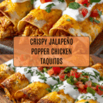 Crispy Jalapeño Popper Chicken Taquitos Recipe Delight Recipe