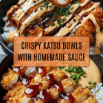 Japanese Katsu Bowls with Tonkatsu Sauce Recipe
