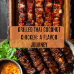 Grilled Thai Coconut Chicken Skewers Recipe