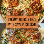 Boursin Orzo with Chicken Recipe