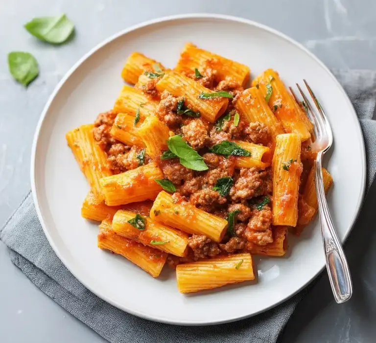 Creamy Sausage Rigatoni Recipe