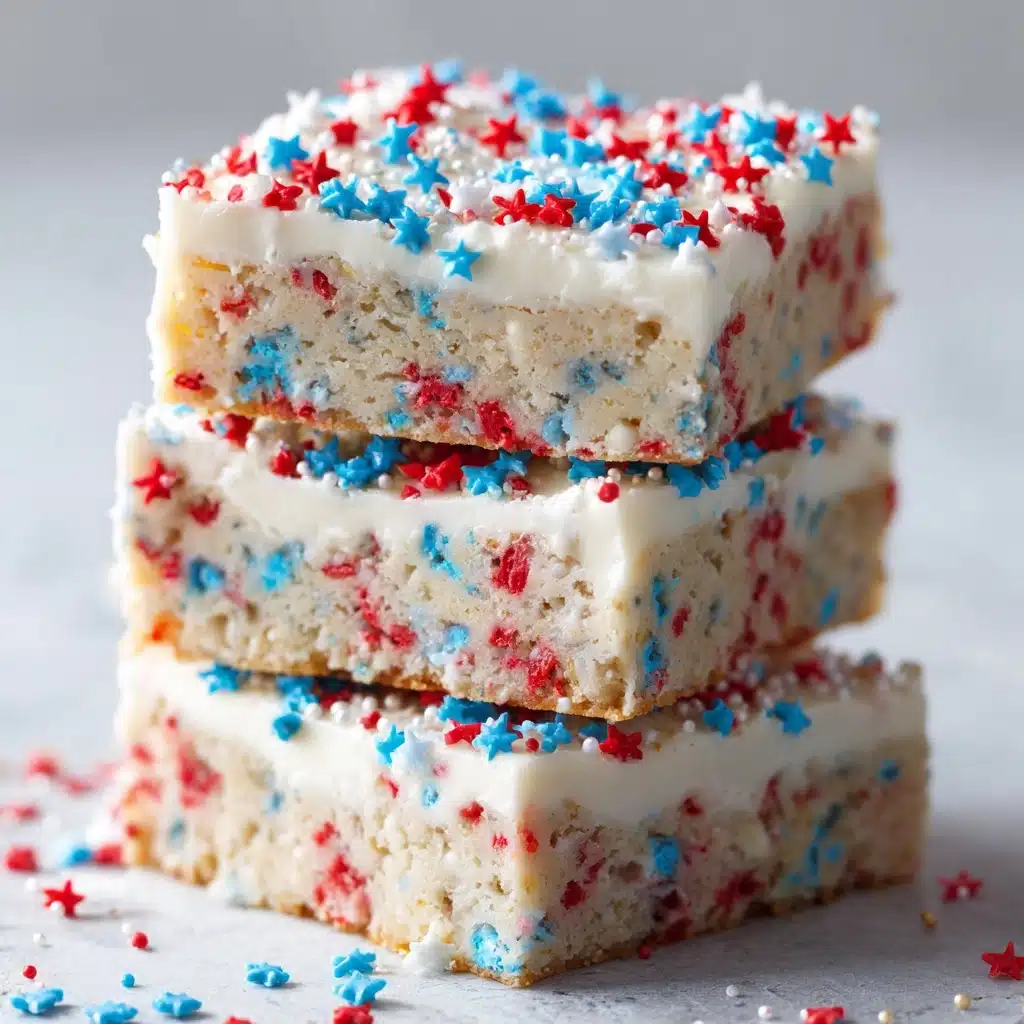 Patriotic Sugar Cookie Bars Recipe - Recipe Image
