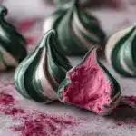 Strawberry Matcha Meringues Recipe