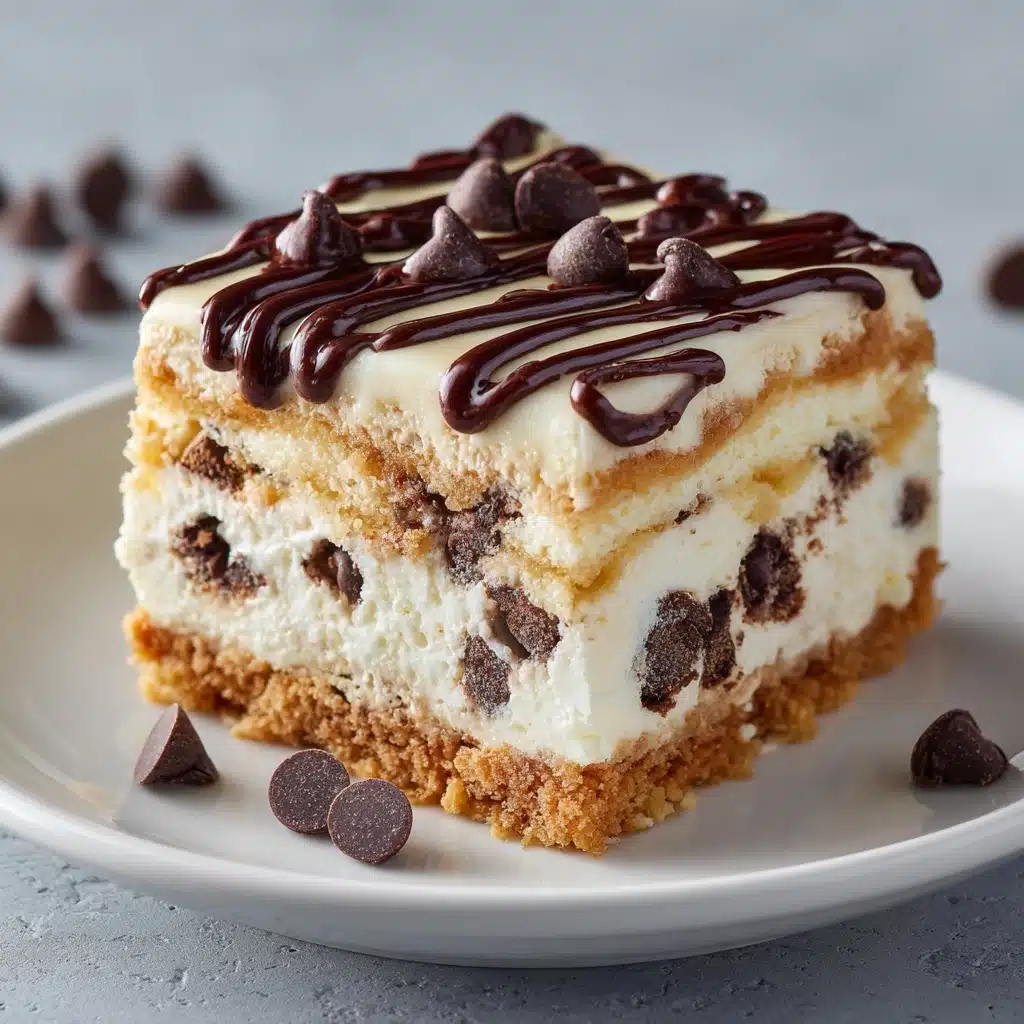 No Bake Chocolate Chip Cheesecake Recipe - Recipe Image