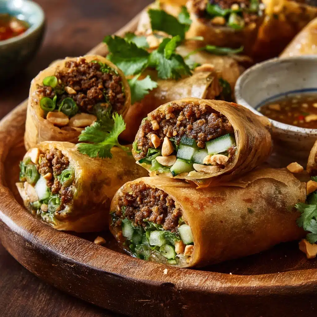 20 Minute Thai Basil Beef Rolls Recipe - Recipe Image