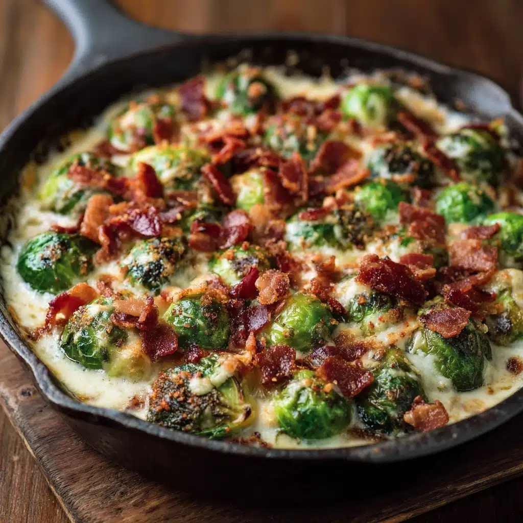 Creamy Brussels Sprouts with Bacon Recipe - Recipe Image