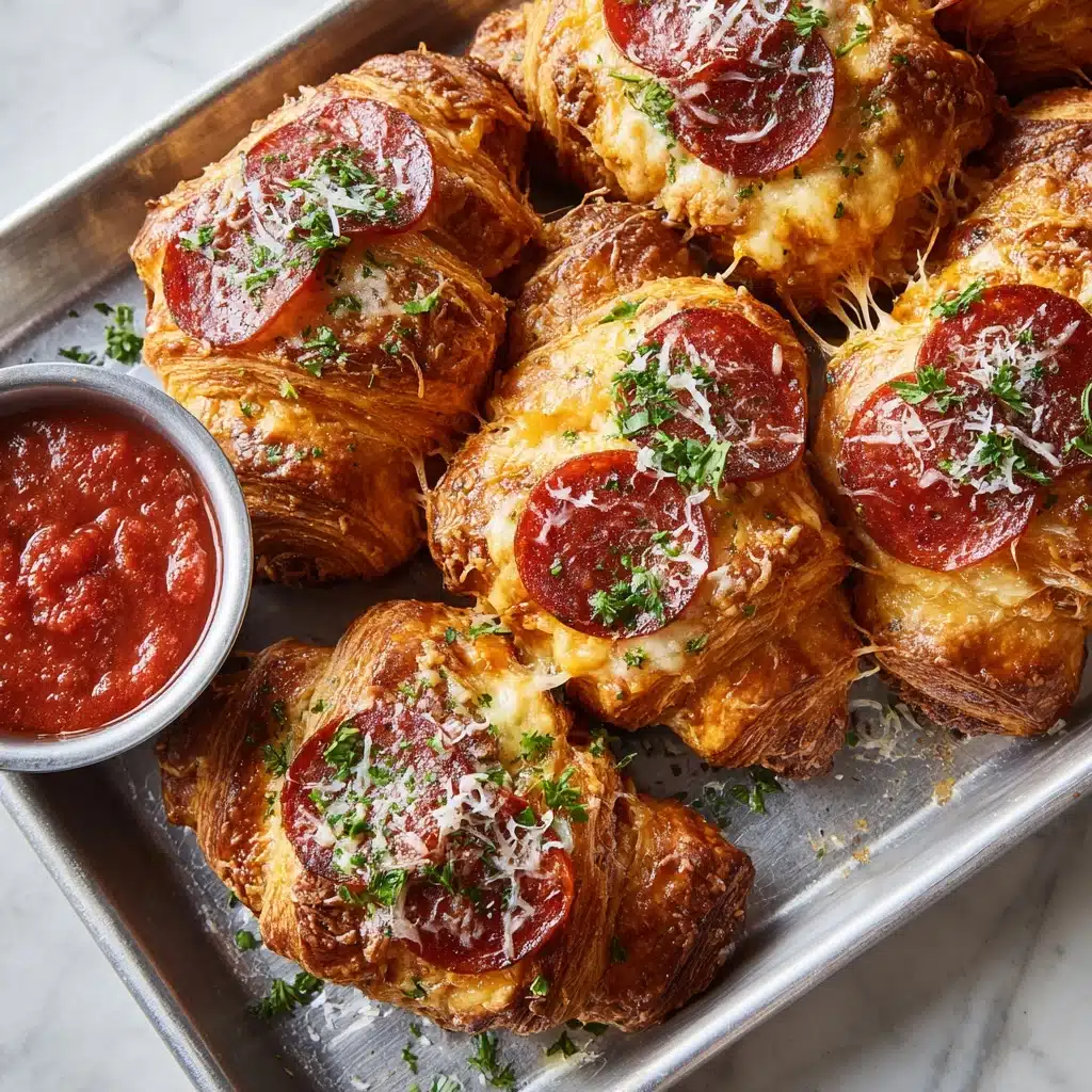 Mozzarella Pepperoni Croissant Rolls Recipe - Recipe Image