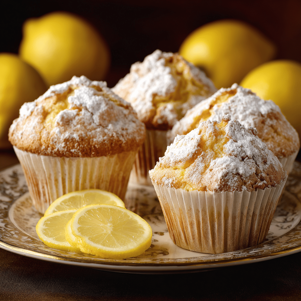 Lemon Cream Cheese Muffins Recipe - Recipe Image