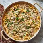 30-Minute Ground Beef Stroganoff Recipe