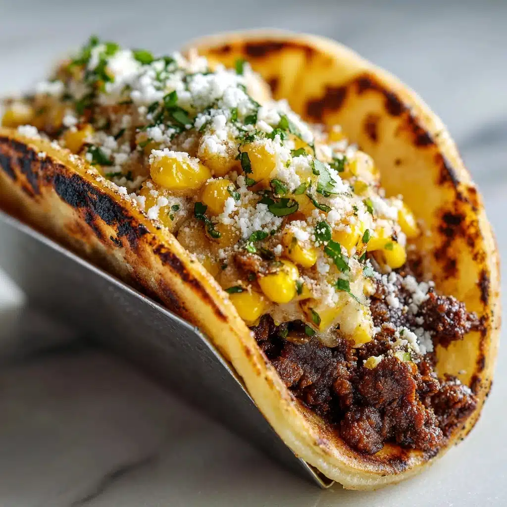 Street Corn Smash Burger Tacos Recipe
