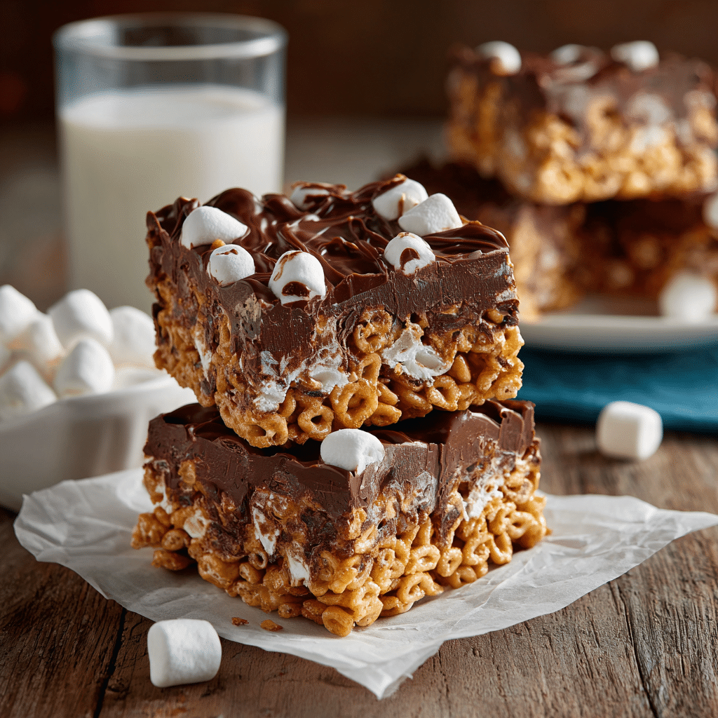 Golden Grahams S'Mores Bars Recipe - Recipe Image