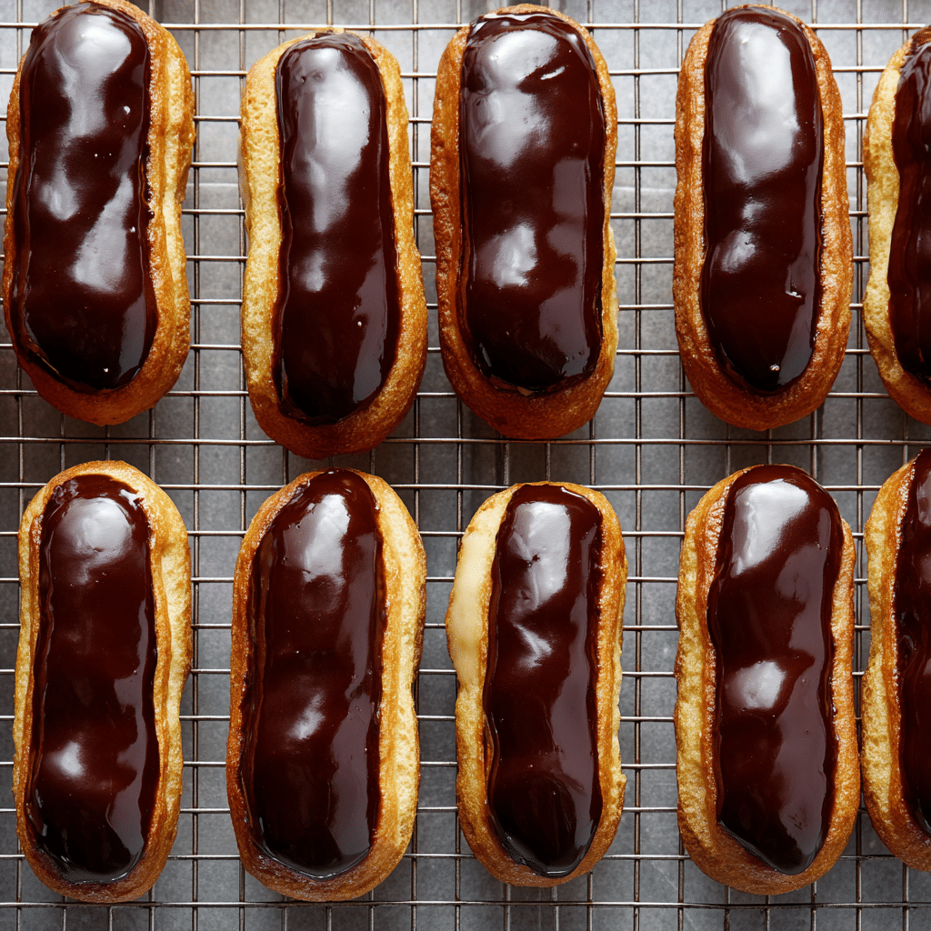 Homemade Coffee Éclairs Recipe - Recipe Image