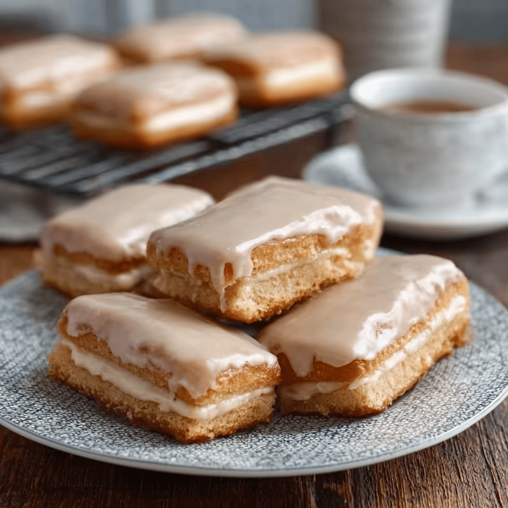 Soft Baked Maple Donut Bars Recipe - Recipe Image