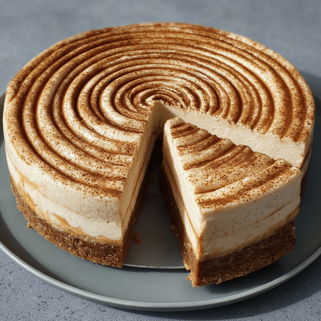 Cinnamon Roll Cheesecake Recipe - Recipe Image