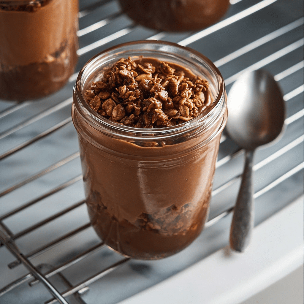 Brownie Batter Overnight Oats Recipe - Recipe Image