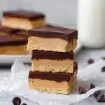 No Bake Peanut Butter Buckeye Bars Recipe
