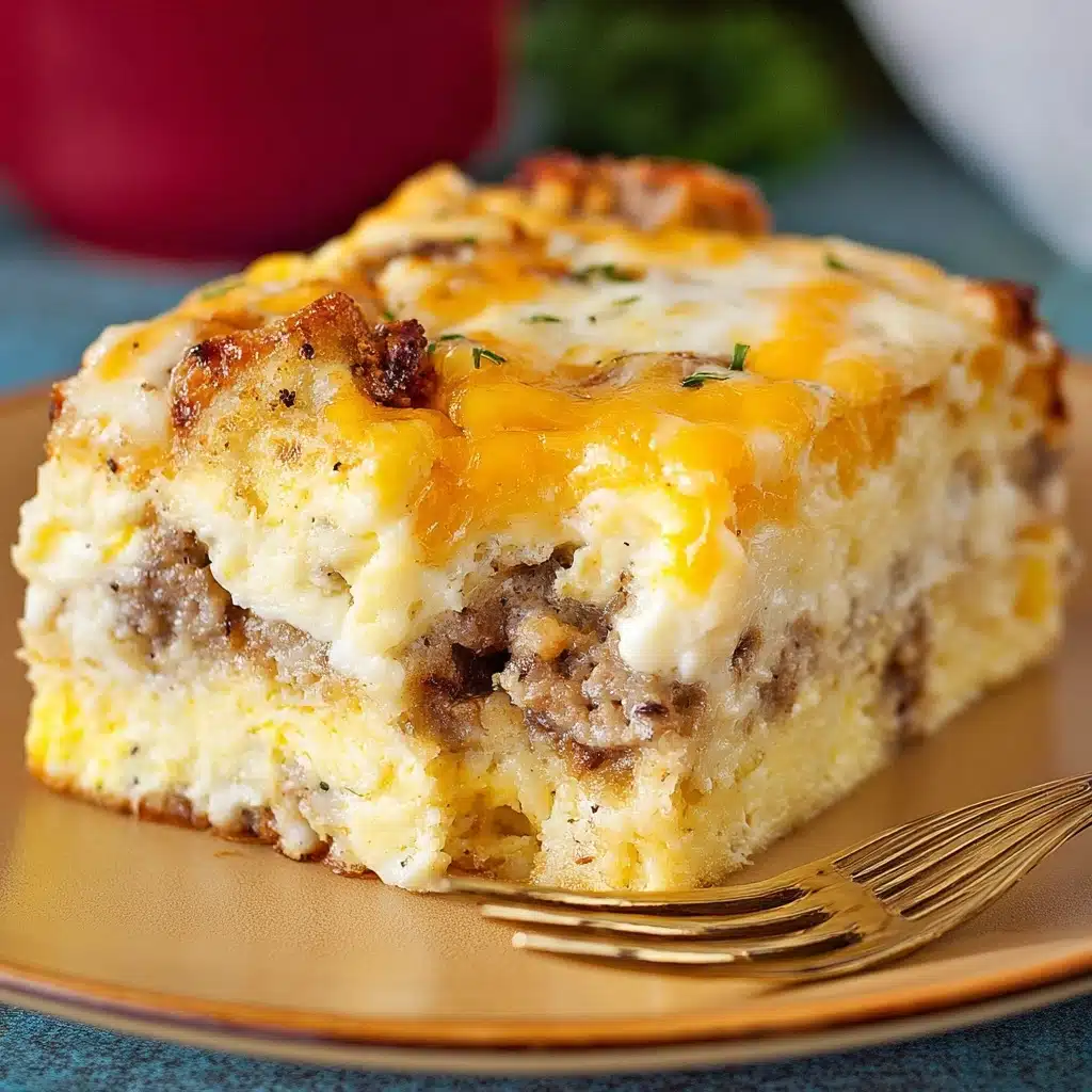 Biscuits and Gravy Casserole with Sausage and Eggs Recipe - Recipe Image