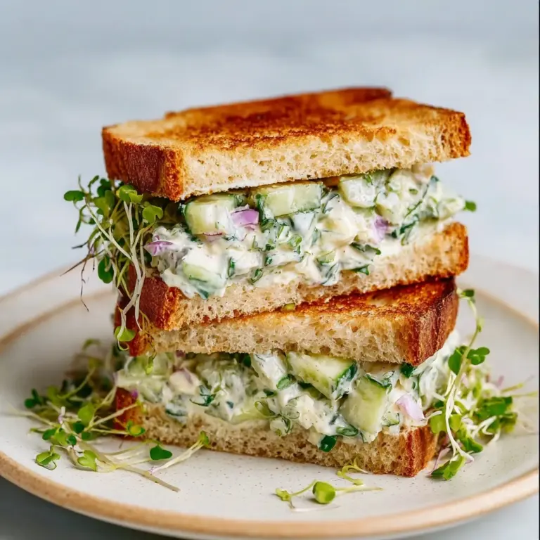 Easy Cucumber Salad Sandwiches Recipe