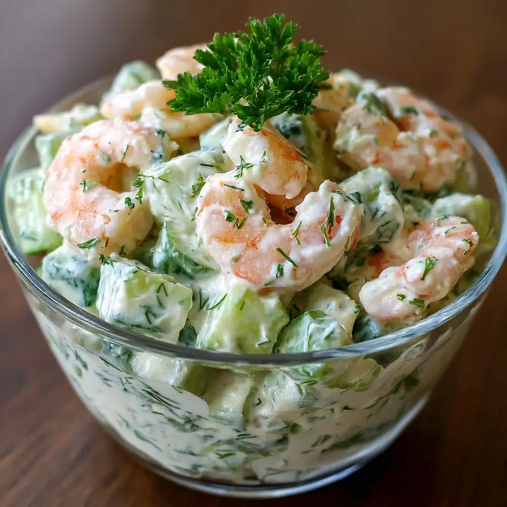Creamy Cucumber Shrimp Salad Recipe - Recipe Image