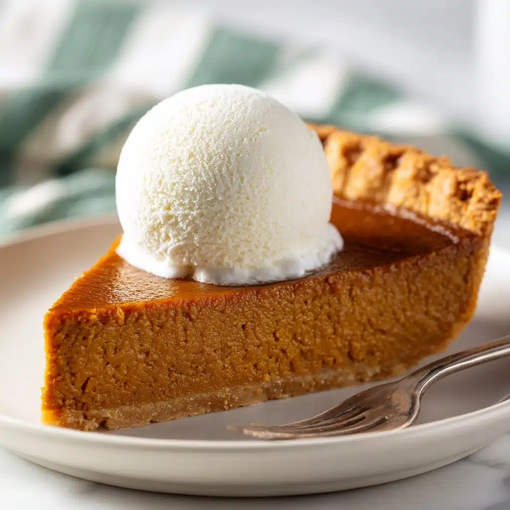 Impossible Vegan Pumpkin Pie Recipe - Recipe Image
