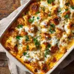 Creamy Buffalo Chicken Cauliflower Casserole Recipe