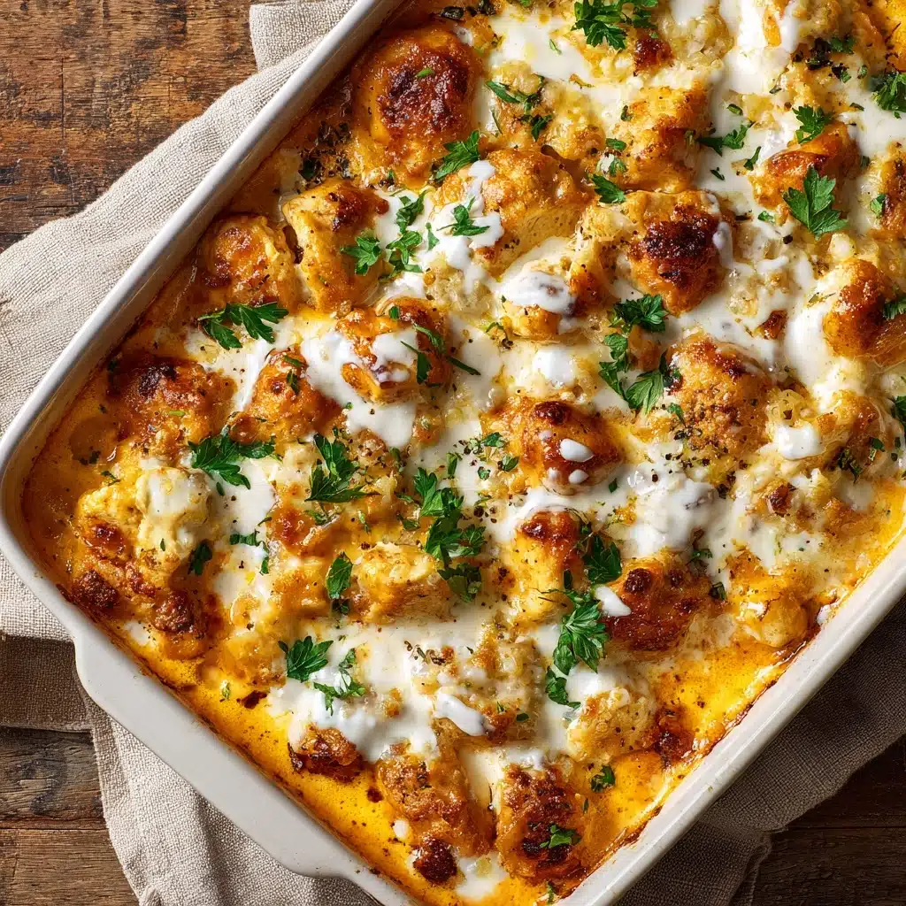 Creamy Buffalo Chicken Cauliflower Casserole Recipe