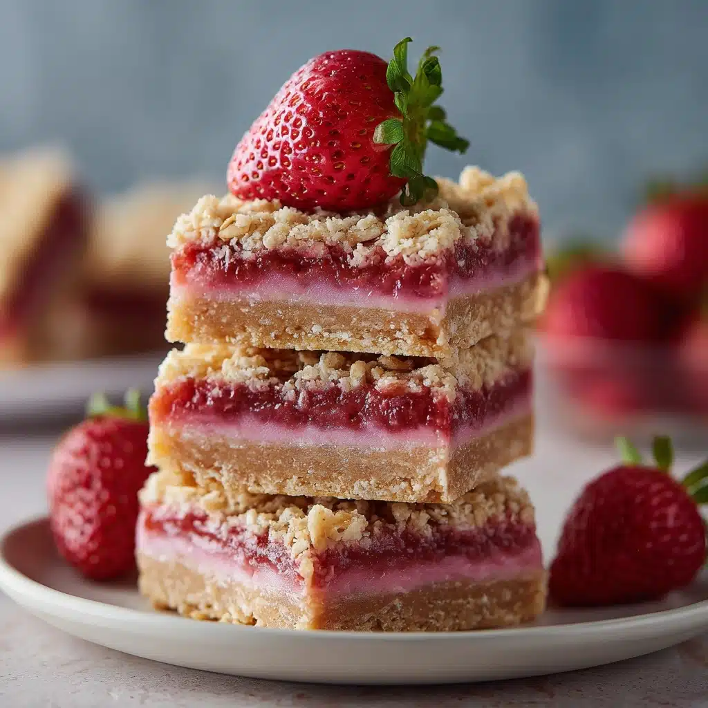 Strawberry Oatmeal Bars Recipe - Recipe Image
