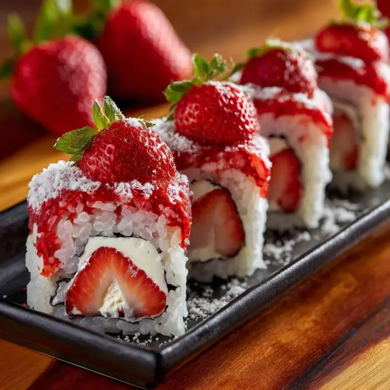 How to Make Strawberry Shortcake Sushi – A Fun Dessert Roll Recipe