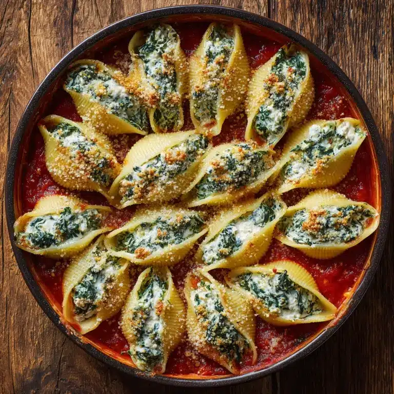 Spinach and Ricotta Stuffed Shells Recipe