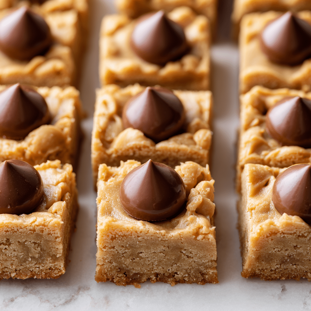Peanut Butter Blossom Bars Recipe - Recipe Image