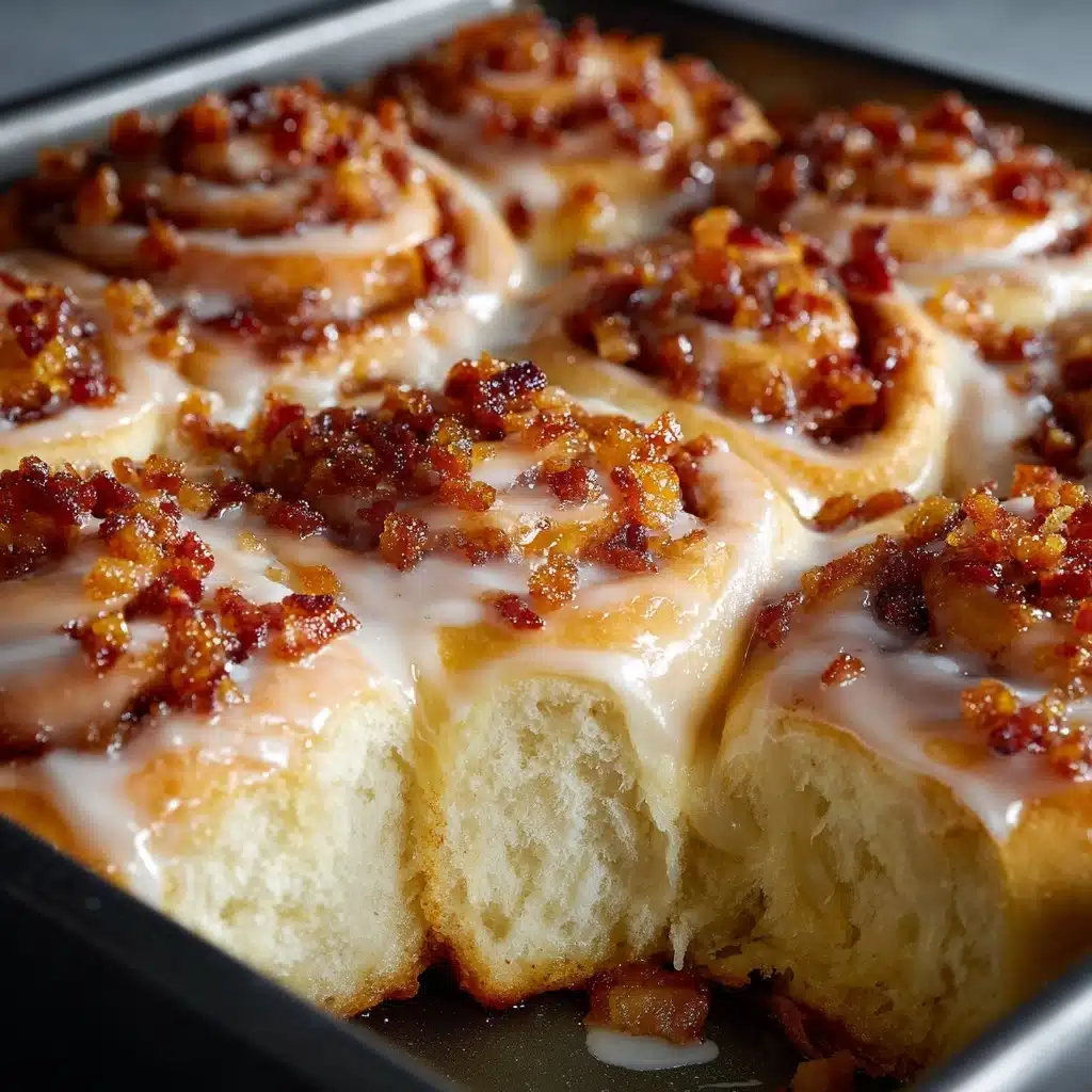Bourbon Maple Bacon Cinnamon Rolls Recipe