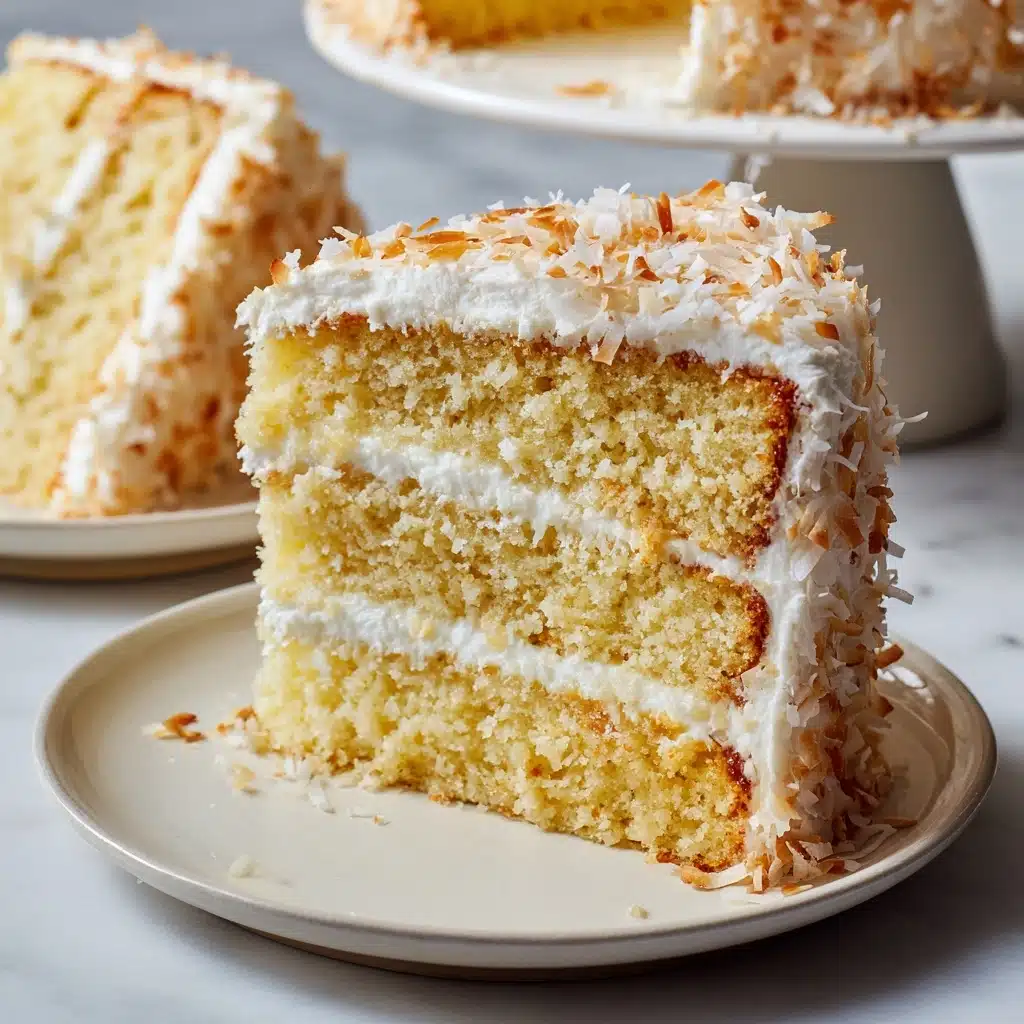 Coconut Custard Cake Recipe - Recipe Image