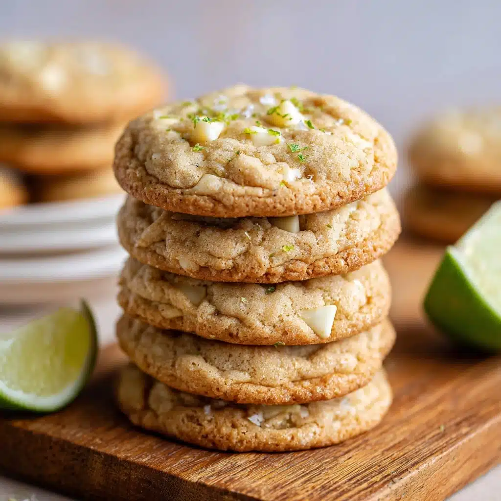 Key Lime Coconut White Chocolate Chip Cookies Recipe - Recipe Image