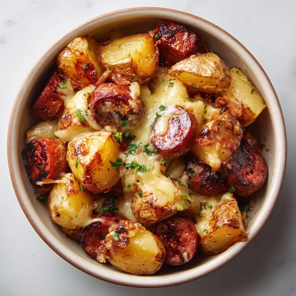 Cheesy Ranch Potatoes and Smoked Sausage Recipe