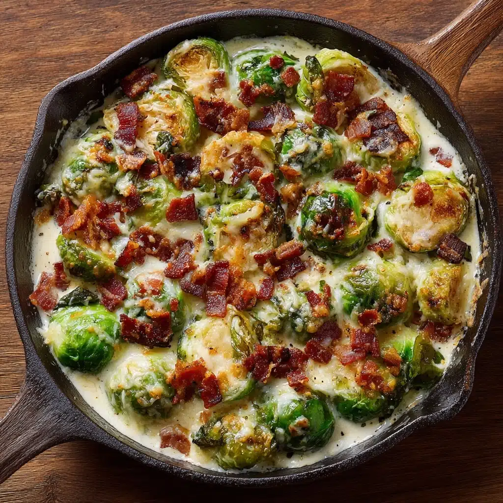Creamy Brussels Sprouts with Bacon Recipe - Recipe Image
