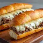 Slow Cooker Ground Beef French Dip Sandwiches Recipe