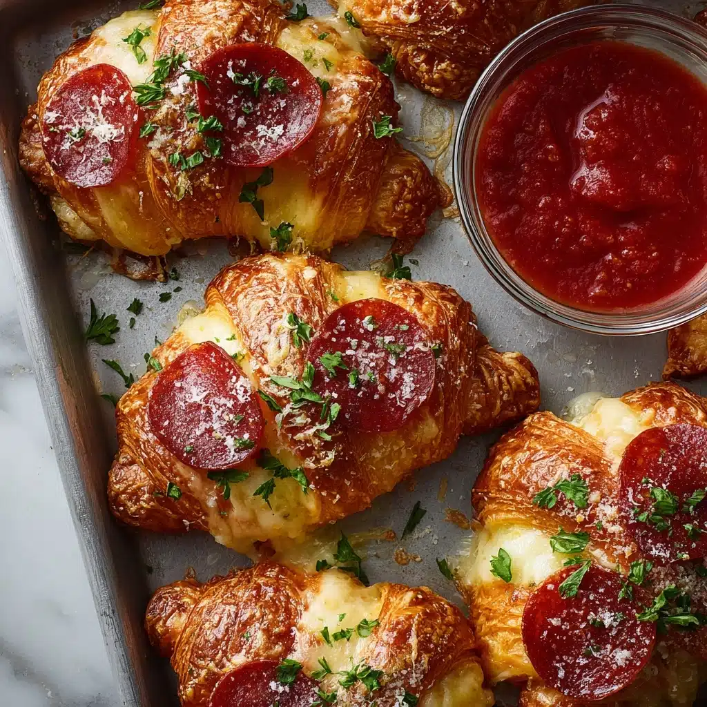 Mozzarella Pepperoni Croissant Rolls Recipe - Recipe Image
