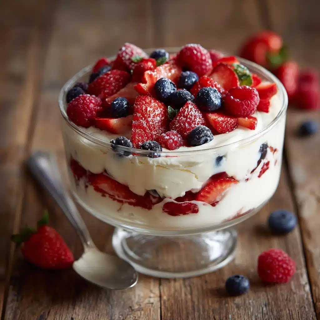 Summer Berry Cheesecake Salad (5 Ingredient Recipe) - Recipe Image