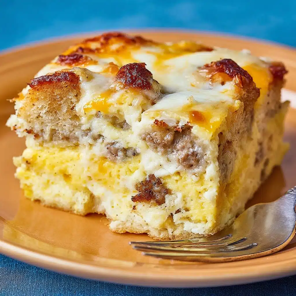 Biscuits and Gravy Casserole with Sausage and Eggs Recipe