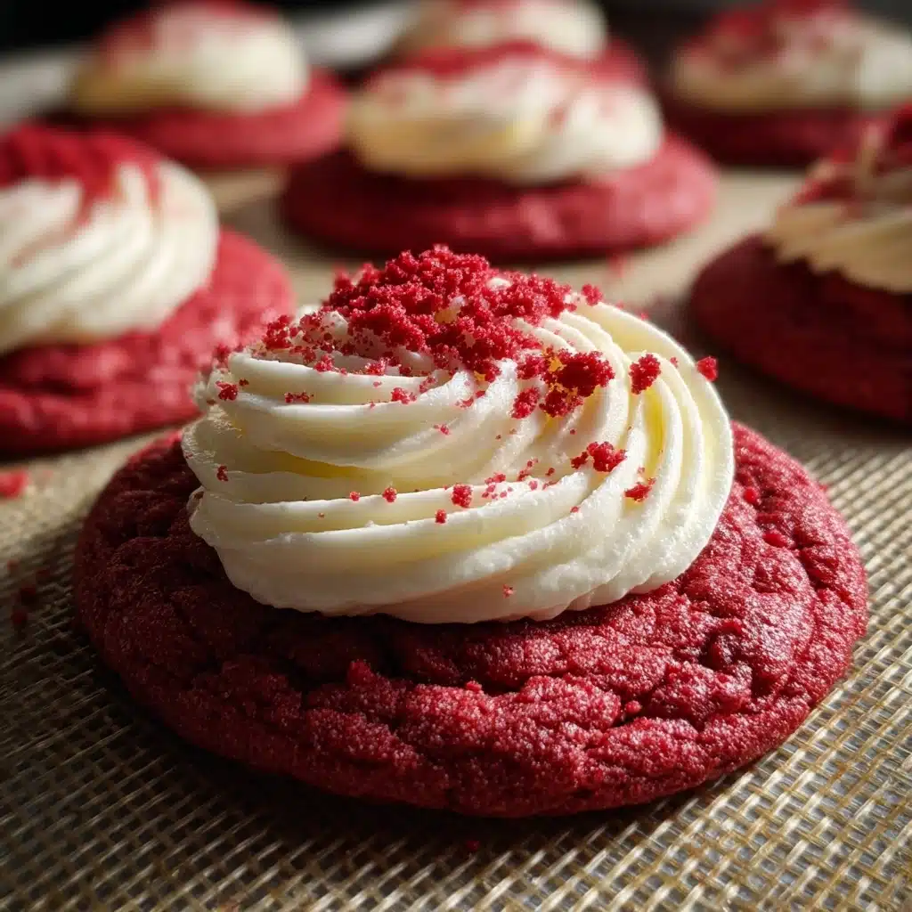 Crumbl red velvet cupcake cookies Recipe - Recipe Image
