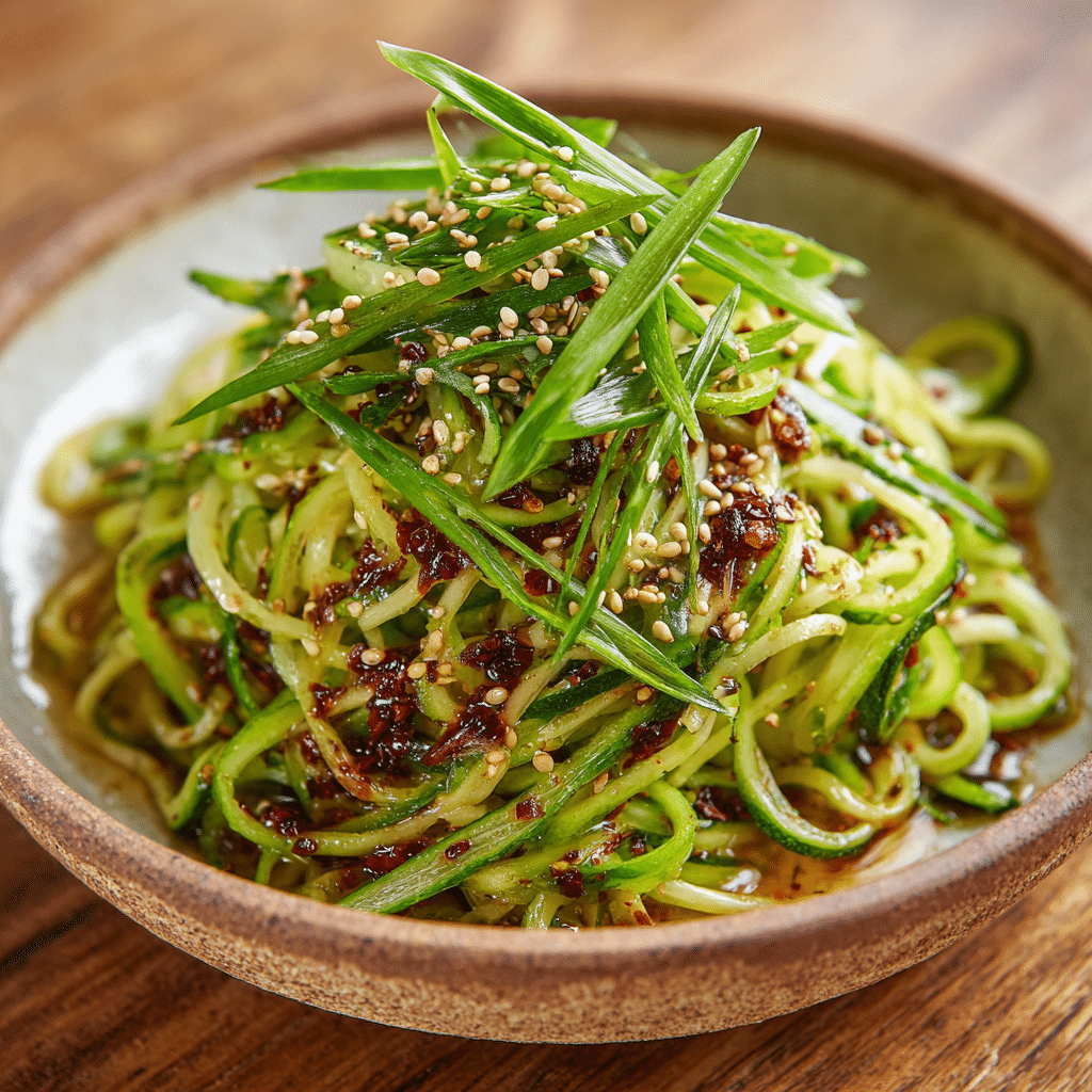 Spicy Cucumber Noodle Salad Recipe - Recipe Image