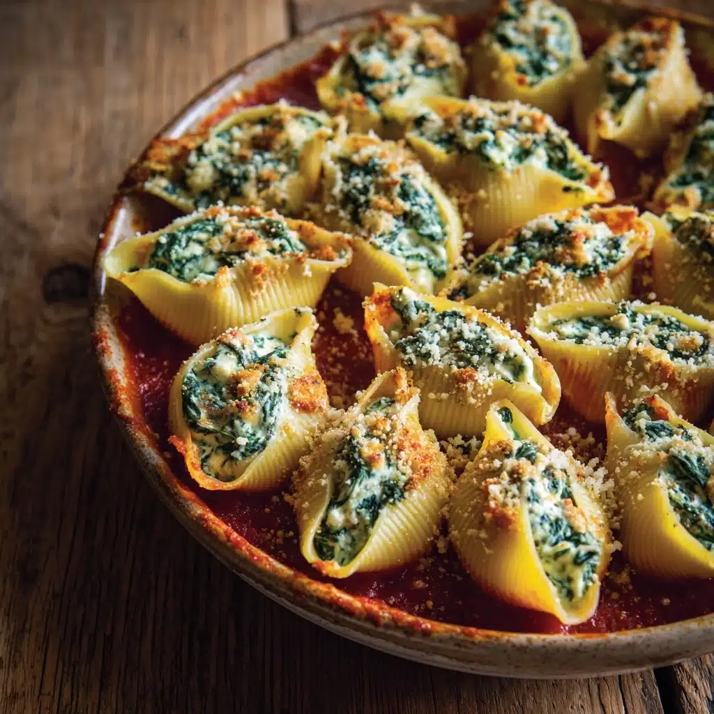 Spinach and Ricotta Stuffed Shells Recipe - Recipe Image