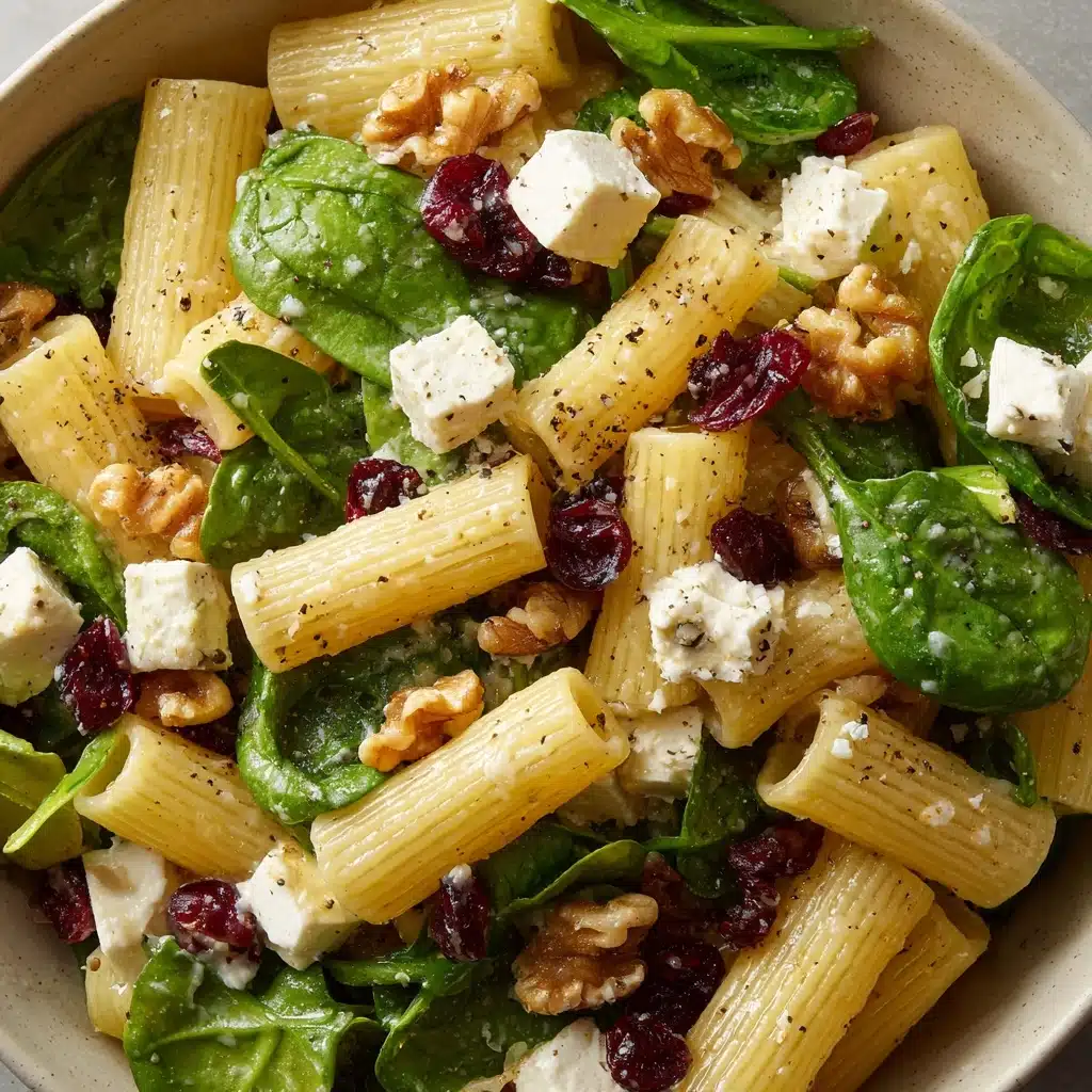 Feta & Cranberry Rigatoni Salad with Lemon Vinaigrette Recipe - Recipe Image