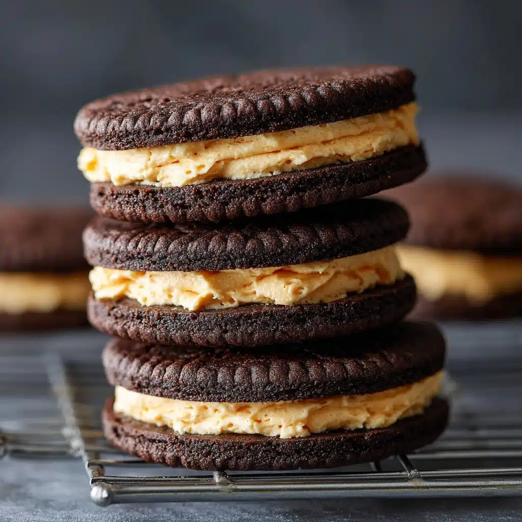 Soft Homemade Peanut Butter Oreos Recipe - Recipe Image