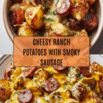 Cheesy Ranch Potatoes and Smoked Sausage Recipe