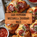 Mozzarella Pepperoni Croissant Rolls Recipe